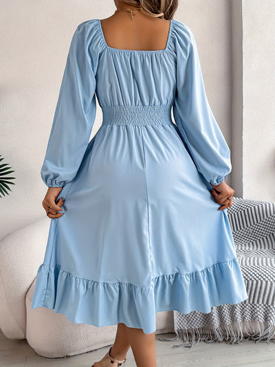 Noelle - Lantern Sleeve Flare Dress