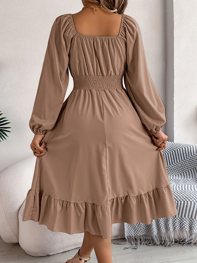 Noelle - Lantern Sleeve Flare Dress