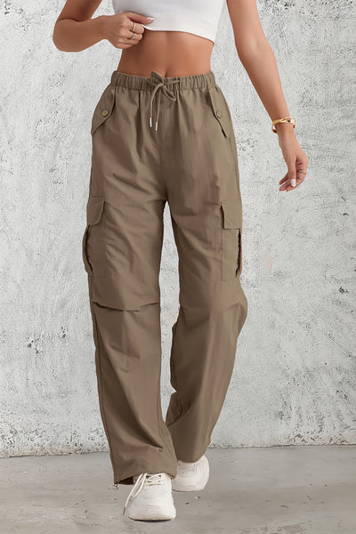 Harlow - High Waist Cargo Pants