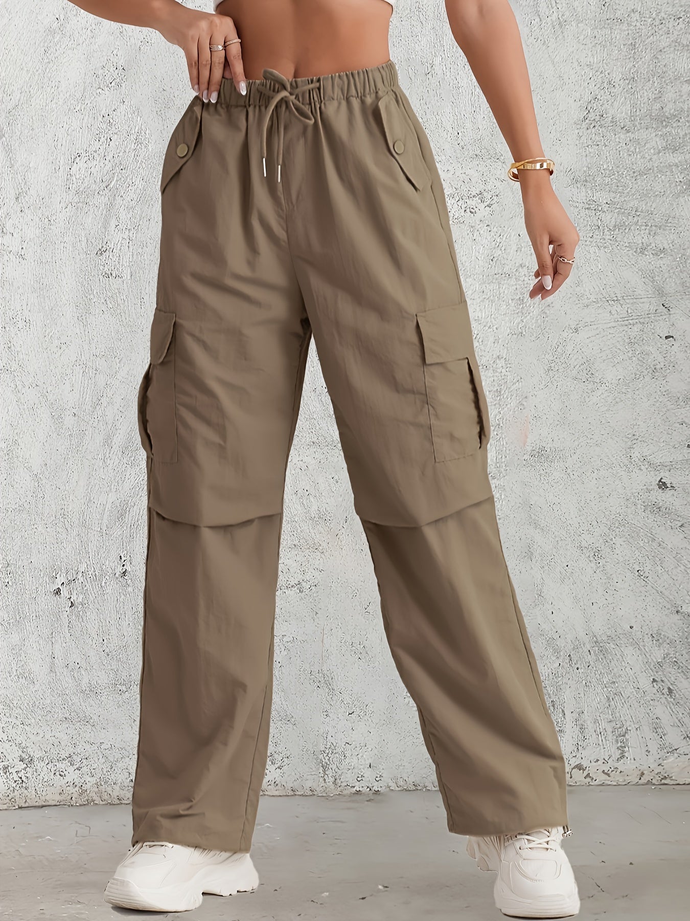 Harlow - High Waist Cargo Pants