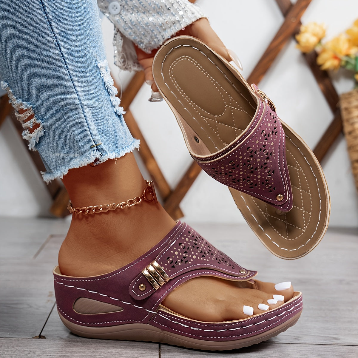 Aurora | Mid-Heel Arch Support Wedges