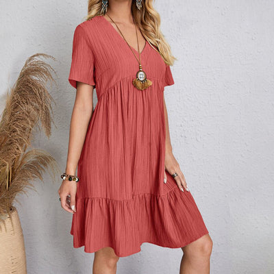 Alina - Bohemian V-Neck Dress