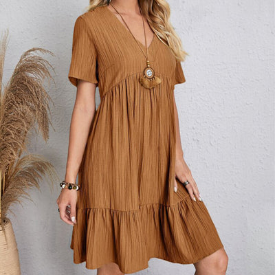 Alina - Bohemian V-Neck Dress