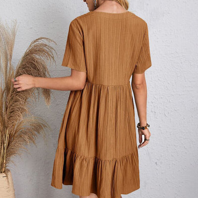 Alina - Bohemian V-Neck Dress