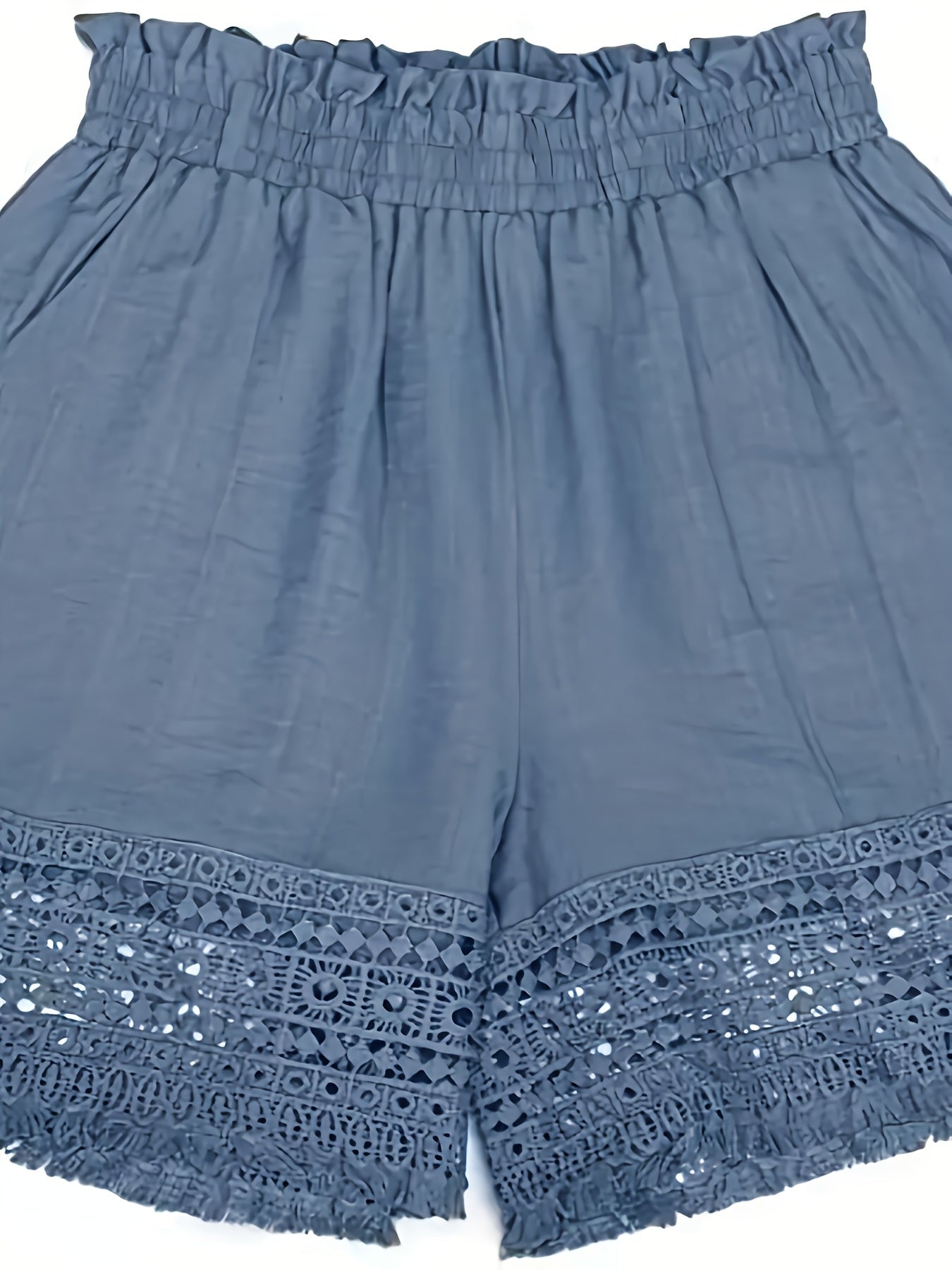 Elysian - Lace-Edged High Waist Shorts