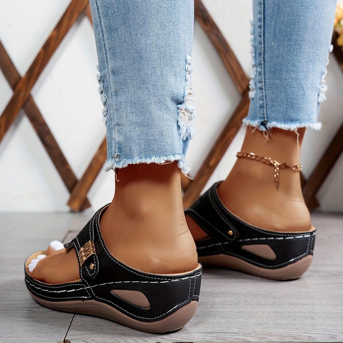 Aurora | Mid-Heel Arch Support Wedges