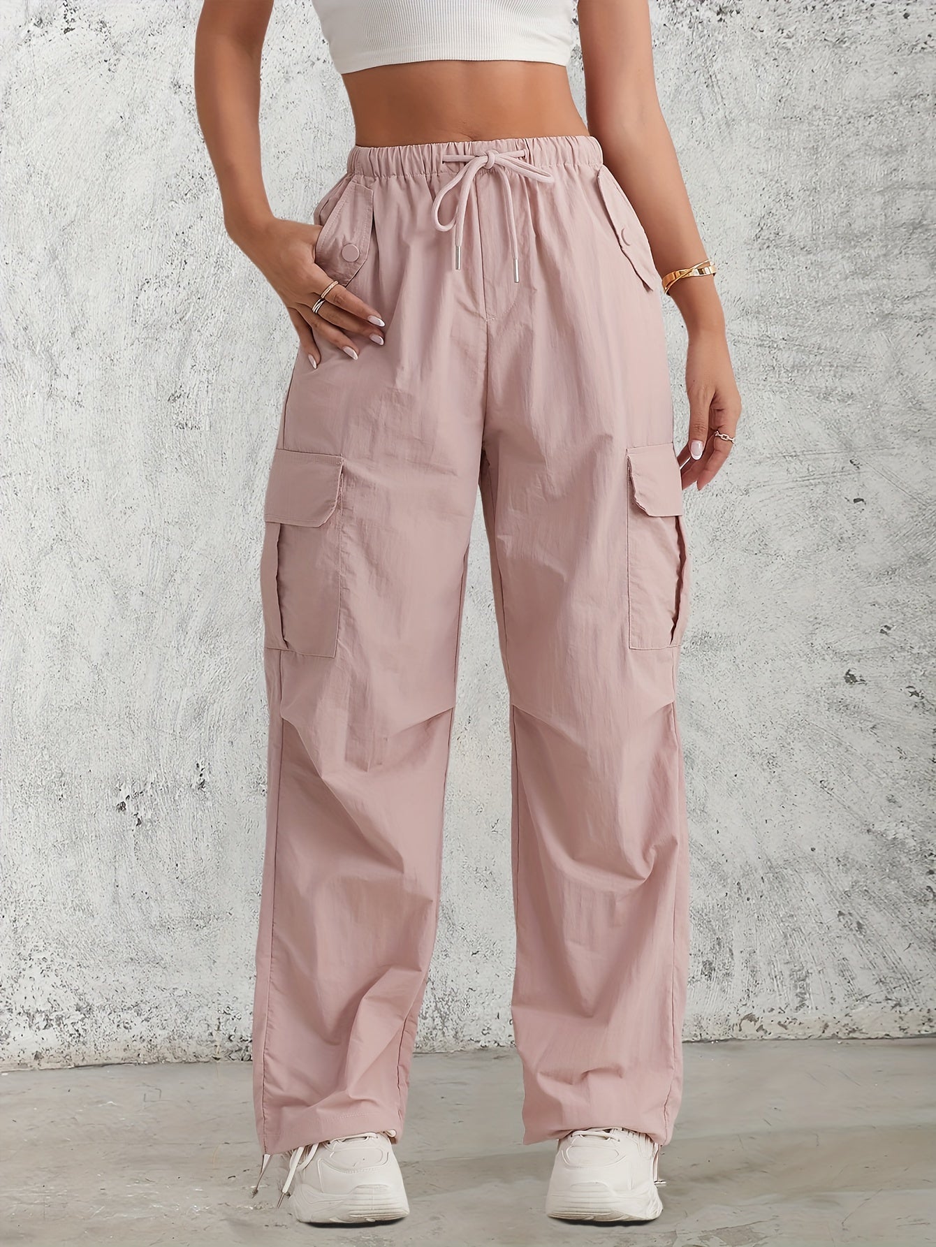 Harlow - High Waist Cargo Pants