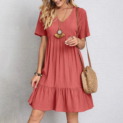 Alina - Bohemian V-Neck Dress