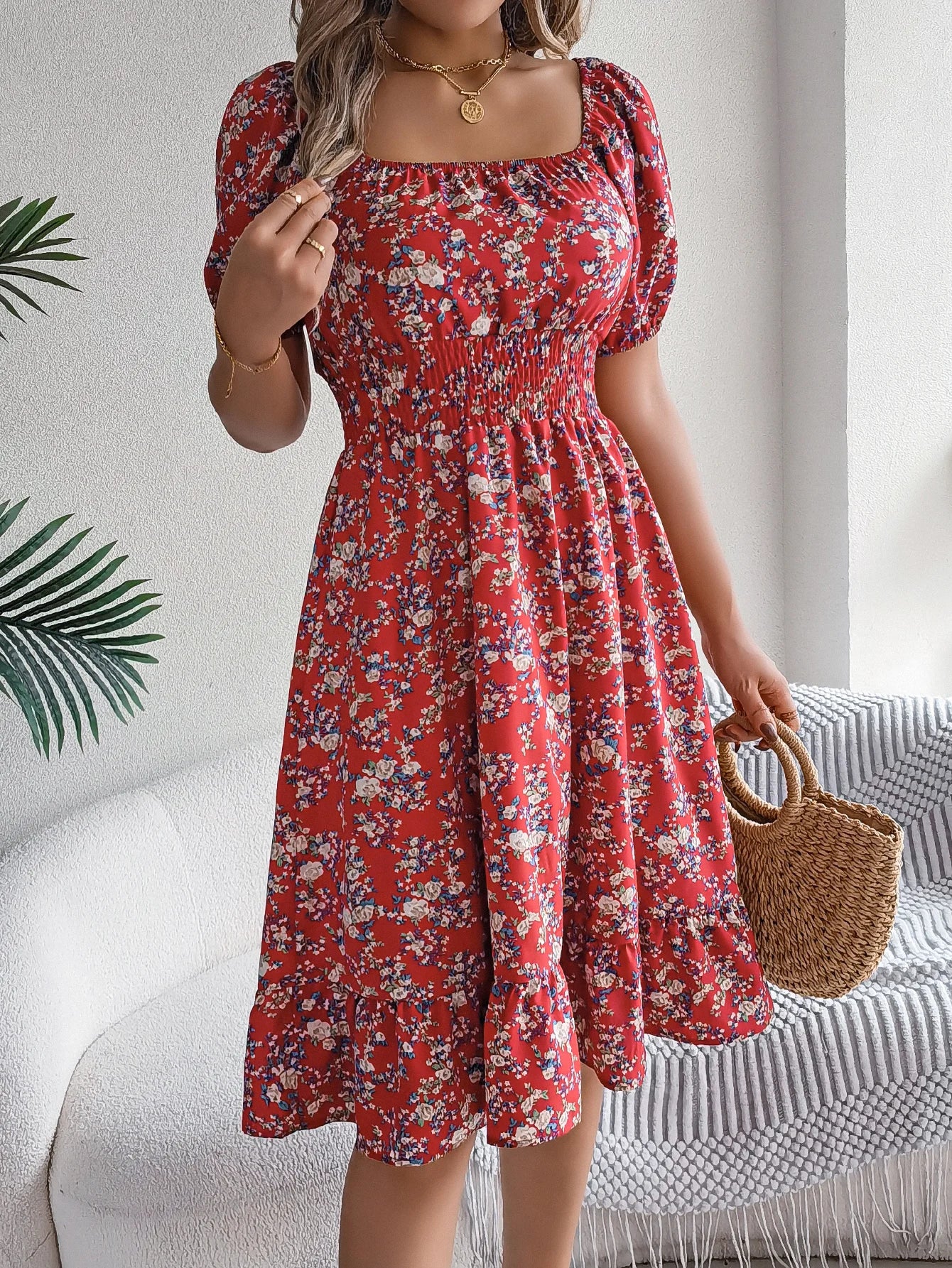 Ava - Boho Floral Dress