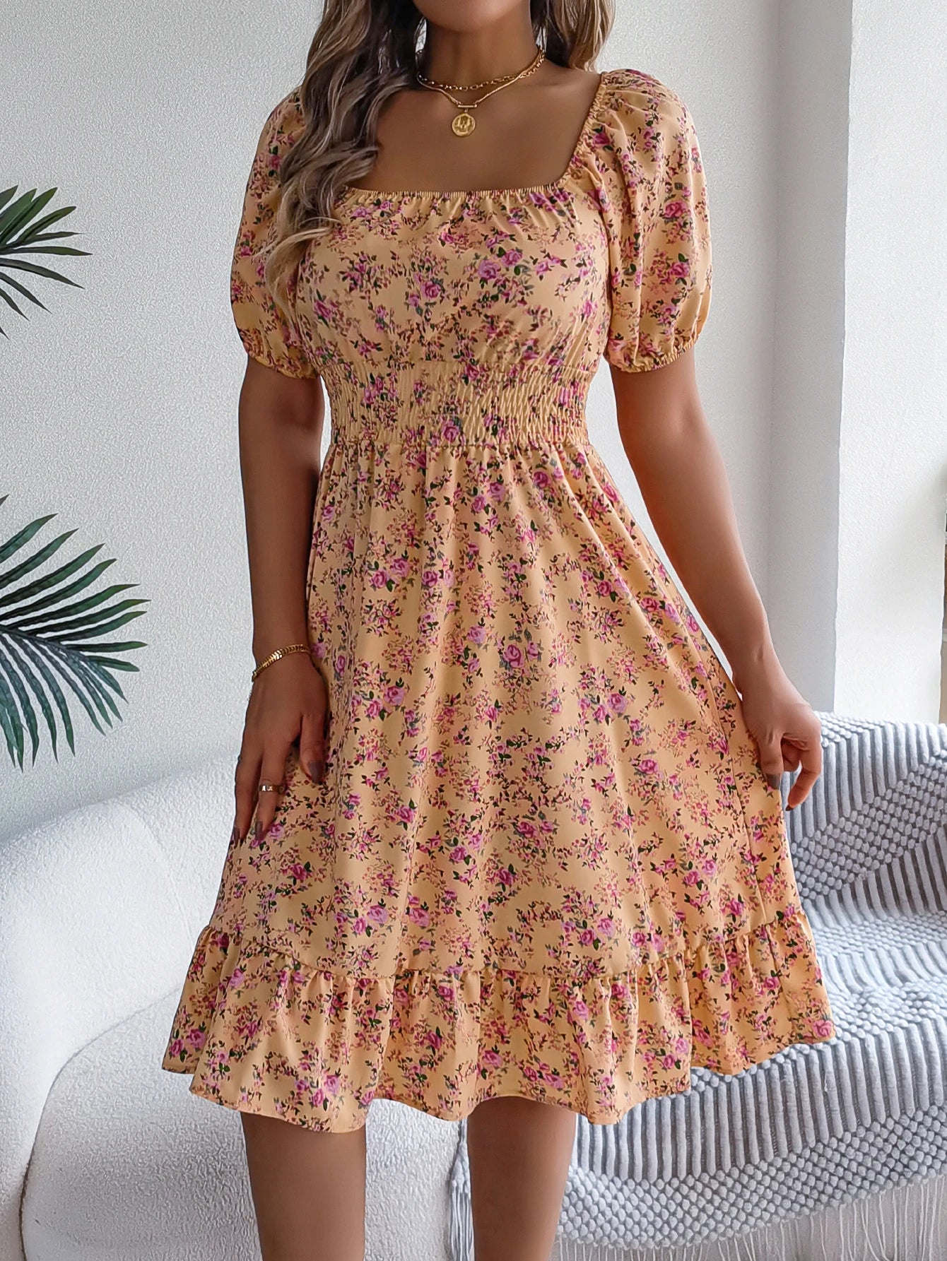 Ava - Boho Floral Dress