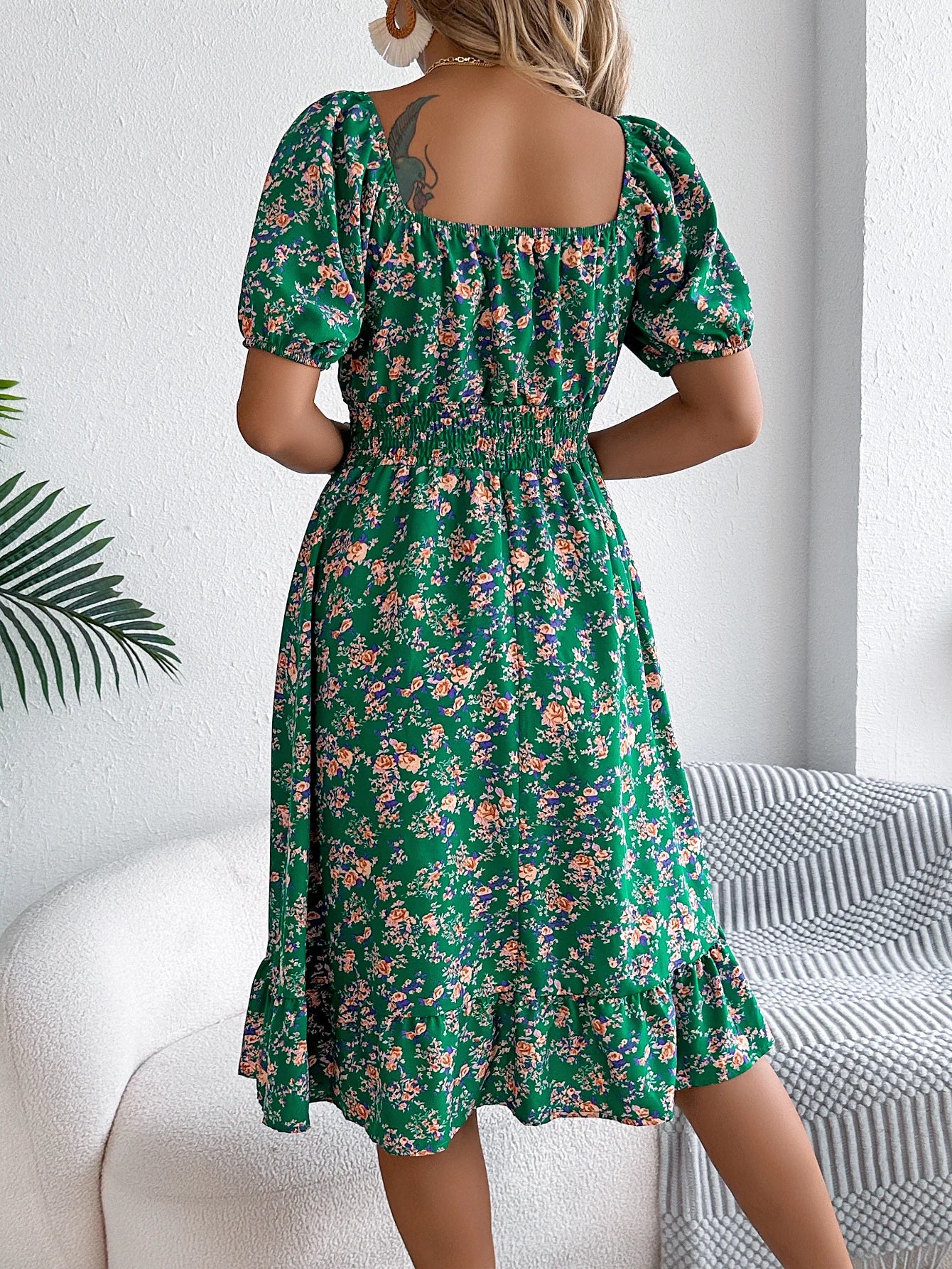 Ava - Boho Floral Dress