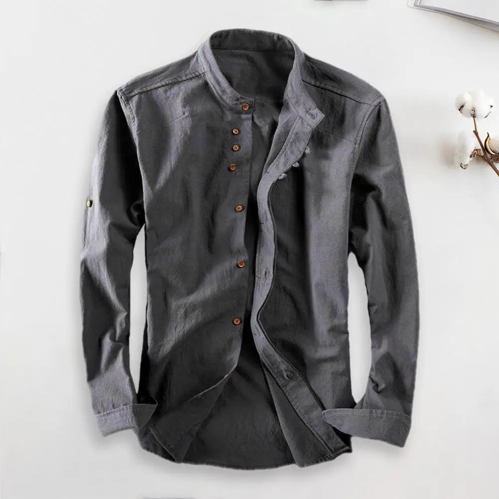 Elio - Premium Mandarin Collar Shirt