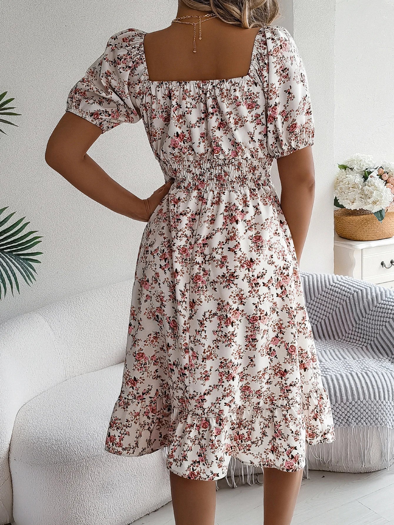 Ava - Boho Floral Dress