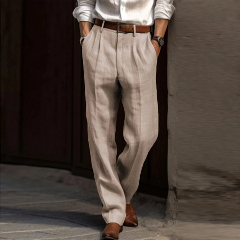 Hampton - Men's Pleated Trousers