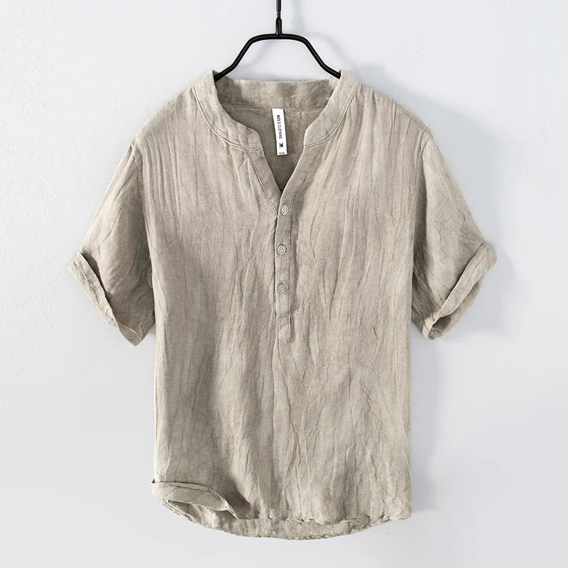 Hemingway - Vintage Linen Button-Up