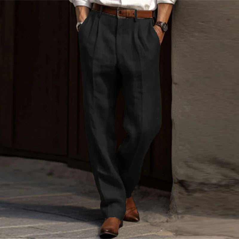 Hampton - Men's Pleated Trousers