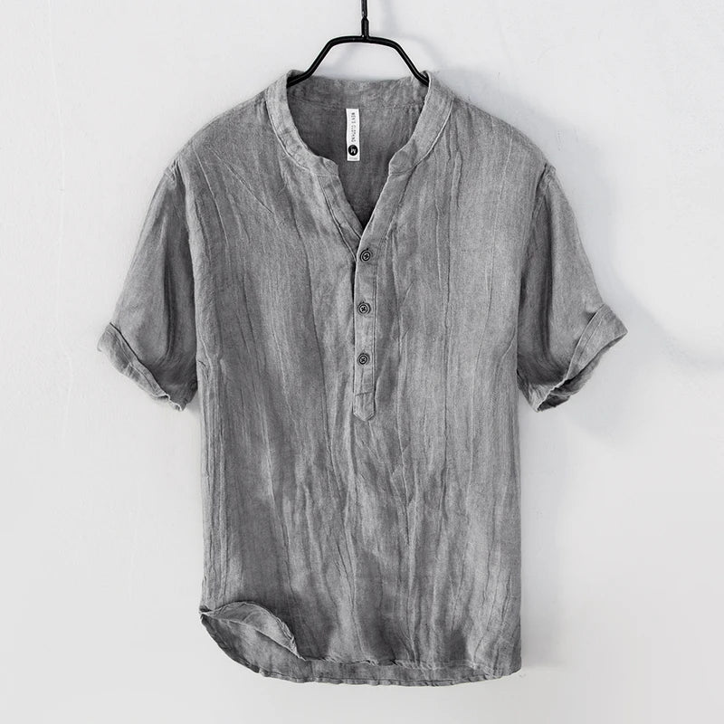 Hemingway - Vintage Linen Button-Up