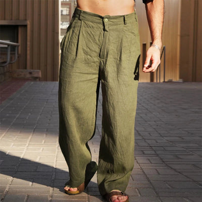 Sorrento - Men's Loose Fit Linen Trousers