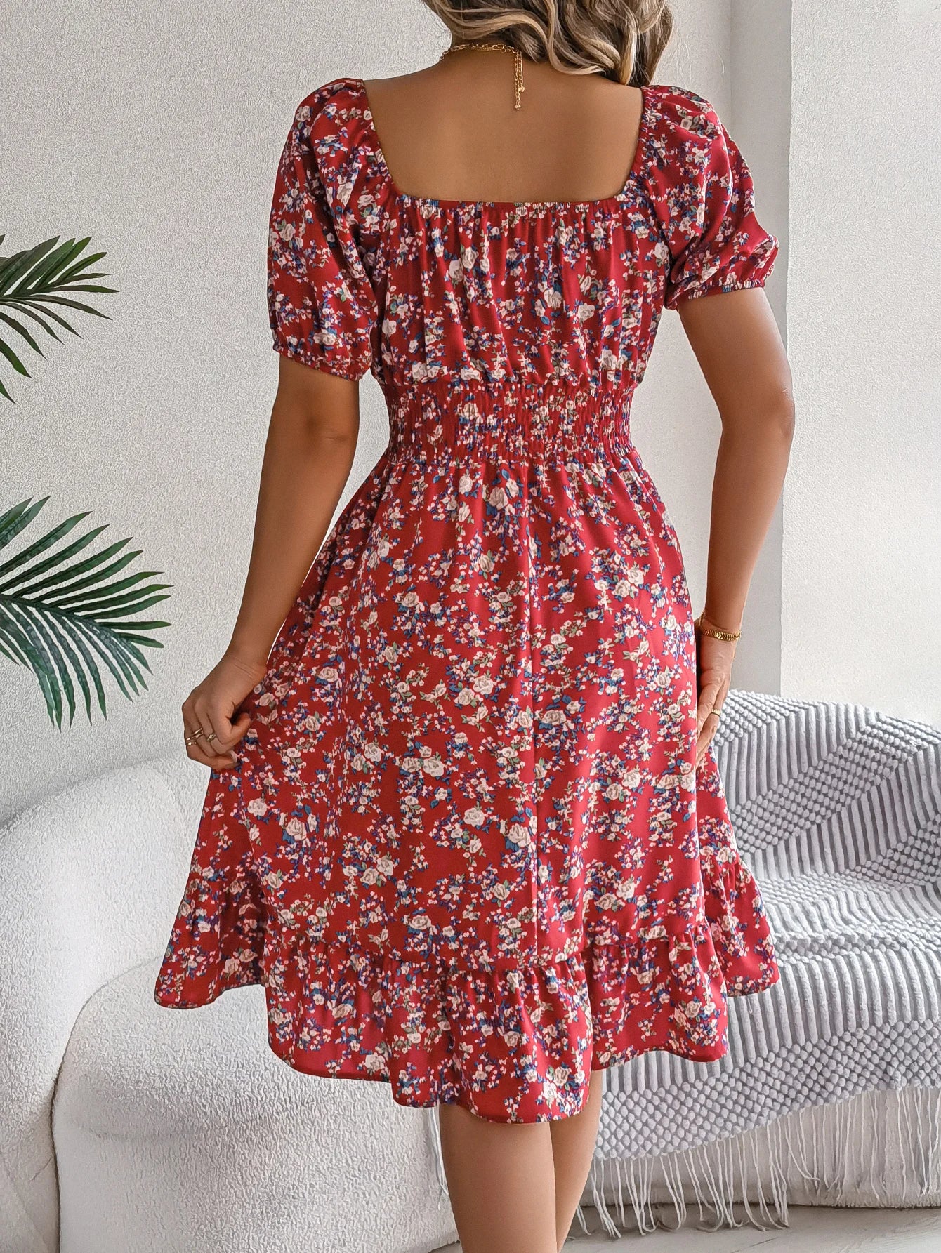 Ava - Boho Floral Dress