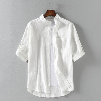 Milo | Mandarin Collar Button-Up