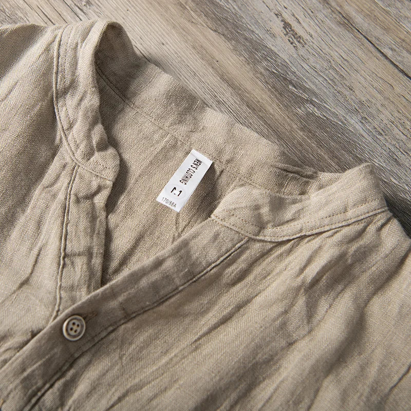 Hemingway - Vintage Linen Button-Up