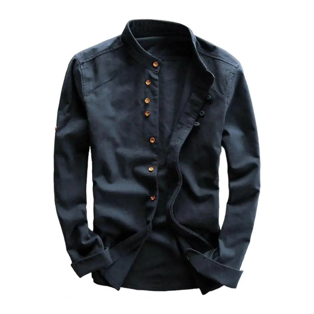 Elio - Premium Mandarin Collar Shirt