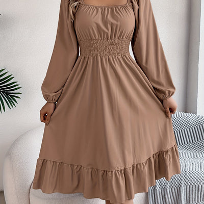 Noelle - Lantern Sleeve Flare Dress