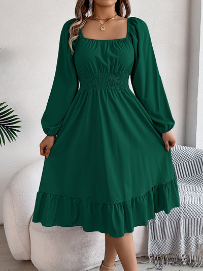 Noelle - Lantern Sleeve Flare Dress