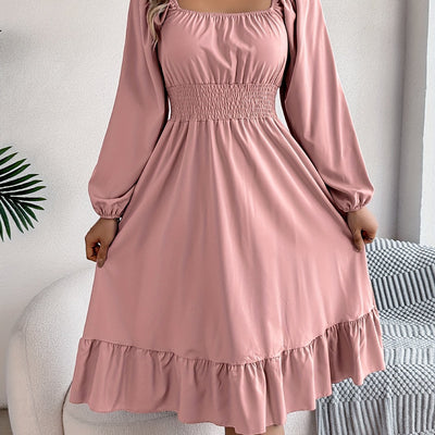 Noelle - Lantern Sleeve Flare Dress