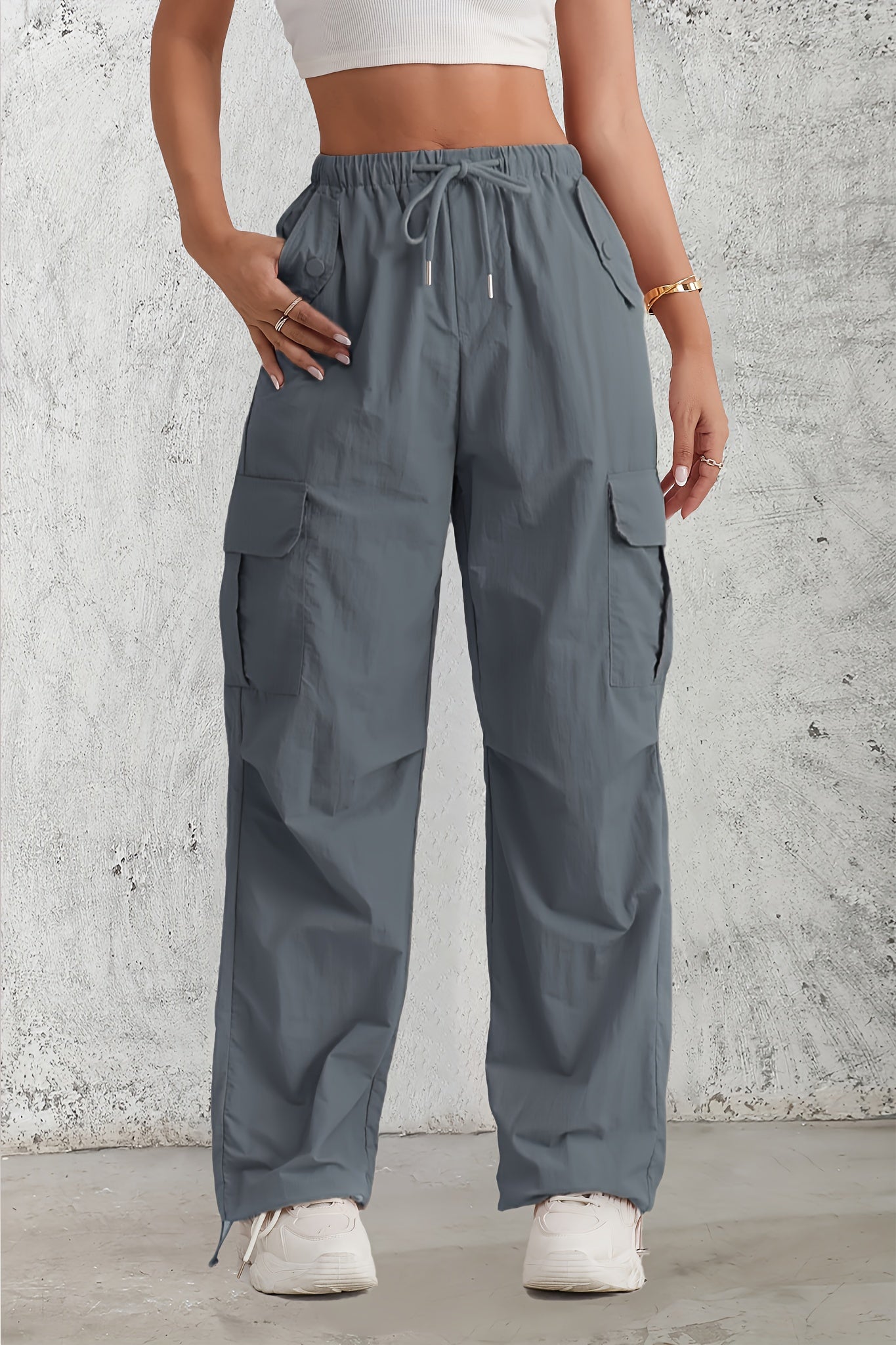 Harlow - High Waist Cargo Pants