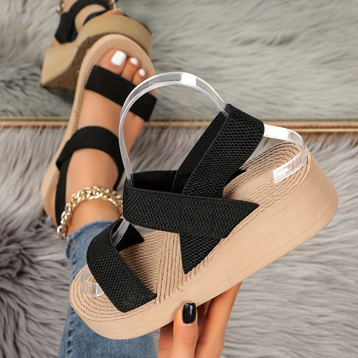 Serena - Summer Wedge Sandals